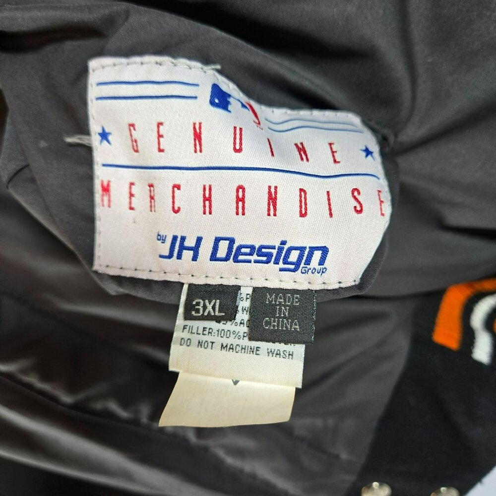 San Francisco Giants Wool Leather Baseball Reversible Jacket 3XL JH Design EUC - Picture 14 of 16